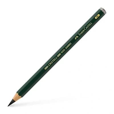 Imagen de Faber Castell Lote de 3 lápices 9000 Jumbo grande mini, 5,3 mm, 8B