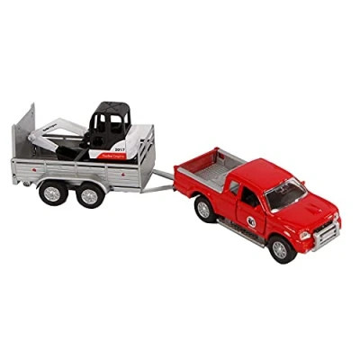 Imagen de Van Manen 520090 Pick Up with Trailer (Excavator Accessories Pull Back Drive Colour: Red)
