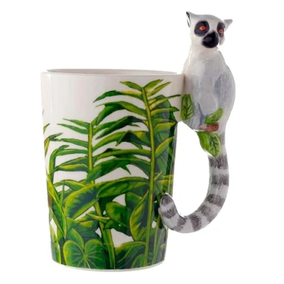 Imagen de Puckator SMUG28 Taza (12 x 8,5 14,5 cm), diseño de lémur