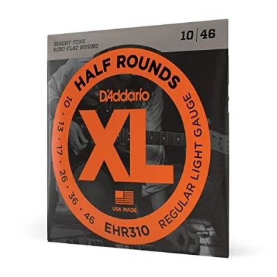 Imagen de D&#039;Addario EHR310 XL Half Rounds Regular Light (.010 .046) Electric Guitar Strings