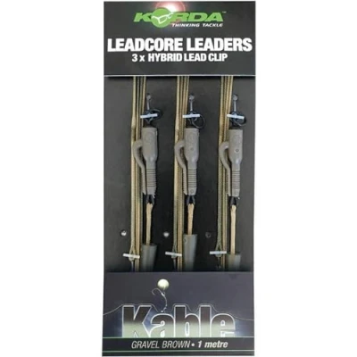Imagen de Korda Leadcore Líder Hybrid Lead Clip QC Swivel Weed Bajo de línea carpfishing