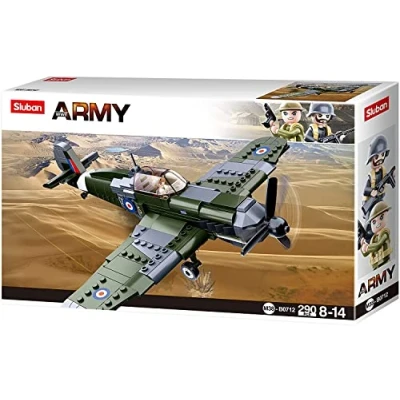 Imagen de Sluban M38 B0712 Ejército Royal Air Force Spitfire Fighter, Multicolor, Medium (M38 B0712)