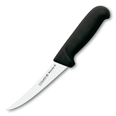 Imagen de 3 Claveles Cuchillo DESHUESAR Curvo Semi Flexible Proflex Negro 13 cm 5&quot; FH 3C, Acero Inoxidable, 25x2.4000000000000004x1.7000000000000002