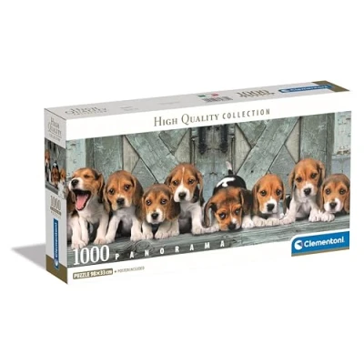 Imagen de Clementoni Collection Beagles Puzzle De 1000 Piezas Panorama, Rompecabezas Adultos, Entretenimento, 39869, Multicolor