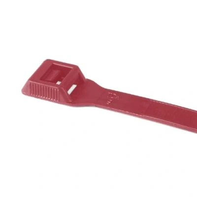 Imagen de HellermannTyton Bridas de Cabeza Plana 400x9 mm,38.0 116mm, Poliamida 6.6 (PA66), Color Rojo, Bolsa 100 piezas