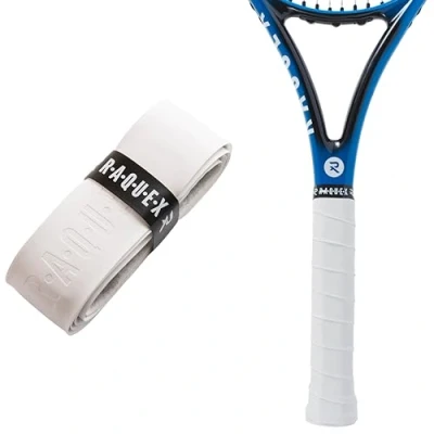 Imagen de Raquex Enhance Grip para Raqueta: Pádel, Tenis, Bádminton y Squash. Pegajoso, Duradero, Absorbente. 14 Colores. Autoadhesiva Raqueta