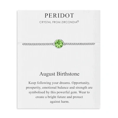 Imagen de Philip Jones Tobillera con Piedra Natal de Agosto (peridoto) creada Cristales Zircondia®
