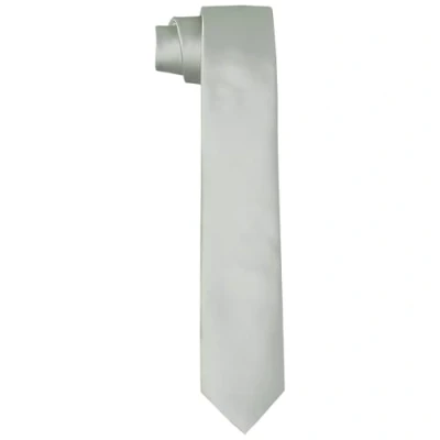 Imagen de DonDon corbatas para hombres hechas a mano aspecto seda 6 cm Gris claro