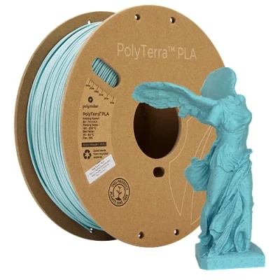 Imagen de Polymaker PolyTerra PLA Marble Slate Gris 1.75mm 1kg