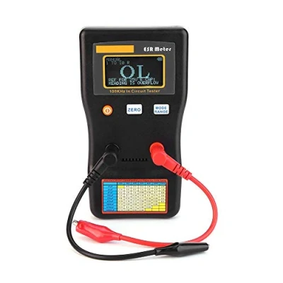 Imagen de Medidor de bajo ohmio, rango automático MESR 100 ESR Probador en circuito LCR ohmios capacitancia profesional Resistencia capacitor