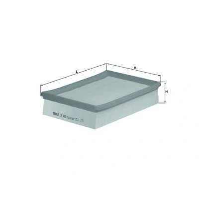 Imagen de MAHLE ORIGINAL LX 435/1 Filtro de aire 57,0 184 257,0 Cartucho filtrante FORD: Escort 5, 7, 6