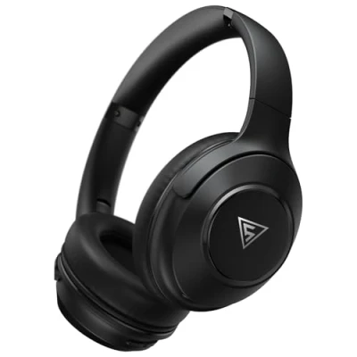 Imagen de DOQAUS Auriculares Inalámbricos Bluetooth, 3 Modos EQ, 70 Horas de Reproducción, Bluetooth 5.3, Cascos con Micrófono y 40mm Controlador,para Móviles/TV/PC/Hogar Negro