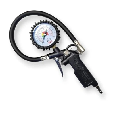 Imagen de Pistola de aire comprimido con manómetro 3 acoplamientos rápidos 170psi conexión 1/4&quot;