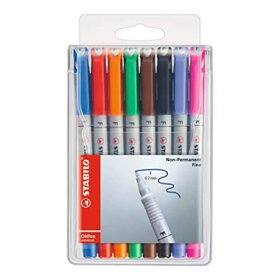 Imagen de Marcador no permanente STABILO OHPen universal Estuche con 8 colores Punta F