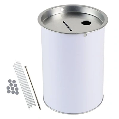 Imagen de HMF 46000 07 Hucha, Caja de Dinero, Ahorros, para Donaciones, 14,5 x 10 cm, Gris Claro