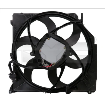 Imagen de TYC 803 0026 Ventilador de radiador 488 400 con bastidor (armazón) BMW: X3