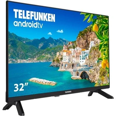 Imagen de Telefunken 32DTAH724 Android TV 32 Pulgadas Resolución HD, Diseño sin Marcos, HDR10, Bluetooth, Chromecast Integrado, Compatible con Google Assistant y Alexa