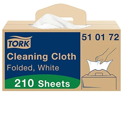 Imagen de Tork Paño de limpieza multiuso blanco W7, dispensación única, 1 x 210 paños, 510172