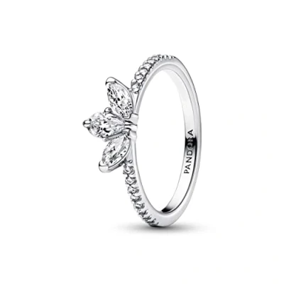 Imagen de Pandora Timeless Anillo con diseño Herbarium Cluster de plata ley circonitas cúbicas transparentes, talla 56