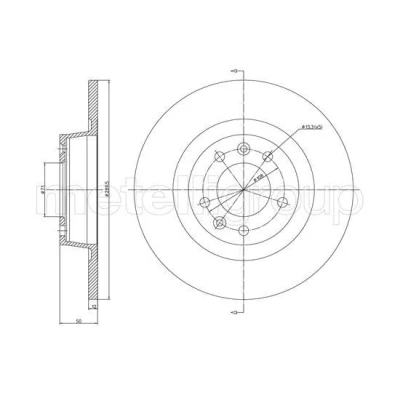 Imagen de Disco de freno METELLI 23 1340C