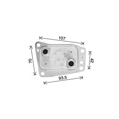 Imagen de PRASCO CN3327 Radiador de Aceite sin filtro, Con acoplamientos rápidos PEUGEOT: Boxer Furgón, 508 I Berlina, 308 SW 2, CITROËN: C5 3, C4 Picasso 2