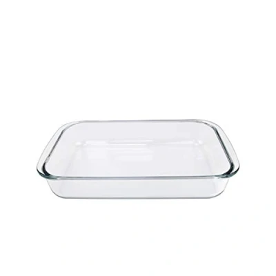 Imagen de plato para hornear de vidrio horno, horno pequeño, rectangular, lasaña, cristal tostador, cazuela oblonga, 1L