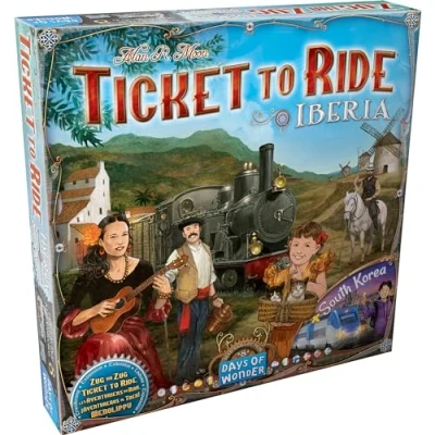 Imagen de Days of Wonder ¡Aventureros al Tren! Iberia y Corea del Sur Expansión Juego De Mesa a Partir 8 Años 2 4 Jugadores 30 60 Minutos por Partida