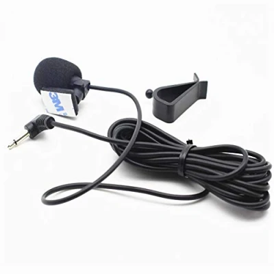 Imagen de Micrófono Externo de 3,5 mm estéreo para automóvil Unidad Principal del vehículo con estéreo, Radio, GPS y DVD habilitados Bluetooth