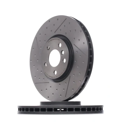 Imagen de BREMBO 09.D179.21 Disco de freno 335 30 5 ranurado/perforado, ventilación interna revestido altamente carbonizado con tornillos MINI: Hatchback