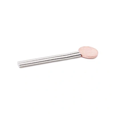 Imagen de Brudazon 15 Mini imanes Discos 3x1mm N52 Nivel más Fuerte Los de neodimio Ultra Fuertes Imán del Poder para la Toma Modelo, Foto, Pizarra Blanca Pequeño, Redondo y Extra