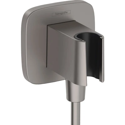 Imagen de hansgrohe FixFit Q Toma de agua con soporte ducha, bronce cepillado, 26887140