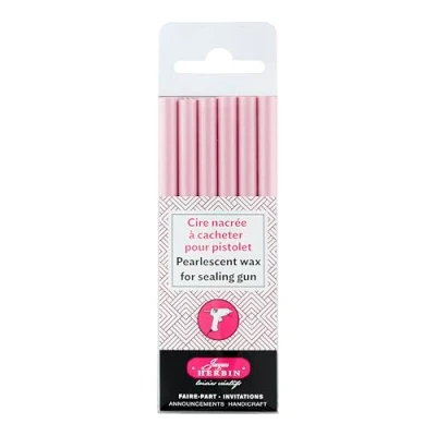 Imagen de Exacompta J Herbin Cera de Pearly pistola incienso rosa (Pack 6)
