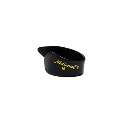Imagen de Planet Waves National púas para pulgar, Celuloide, Negro, Pulgares SOLO, Grande, 12
