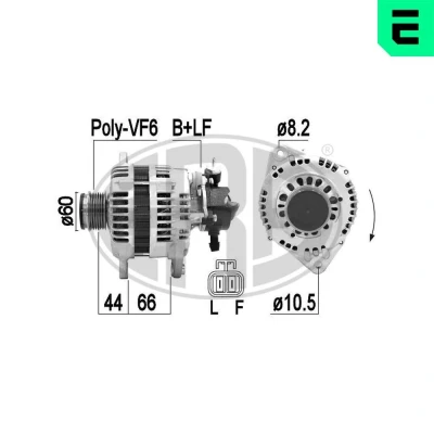 Imagen de ERA 209392A Alternador 14V 110A OPEL: Astra H Hatchback, GTC, Corsa C Hatchback