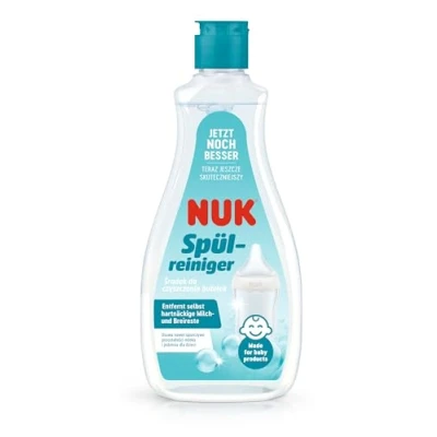 Imagen de NUK Limpiador de lavavajillas para biberones 500 ml Ideal la limpieza biberones, chupitos y accesorios sin fragancias pH neutro Botella 100% reciclable