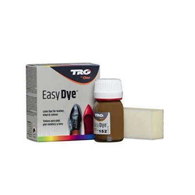 Imagen de TRG The One Tinte para Calzado y Complementos de Piel Tintura zapatos Piel, Lona Sintética con Esponja aplicadora Easy dye #152 Nevada, 25ml