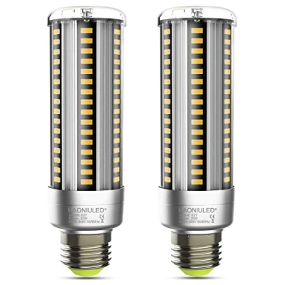 Imagen de Bombillas Led E27, Luz Neutra 4000K, Casquillo 25W 3000 lúmenes, No Regulable, Paquete de 2
