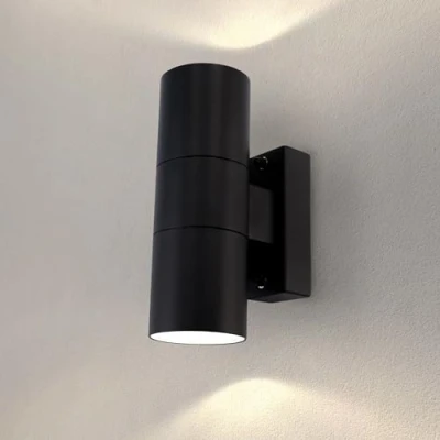 Imagen de Aplique de pared LED Luna negro Up Down GU10