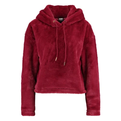 Imagen de Urban Classics Ladies Short Hoody Jersey con capucha, Mujer, Talla: Small, Burgundy