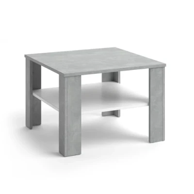 Imagen de Vicco Mesa de Centro Homer, Hormigón/Blanco, 60 x 42 cm