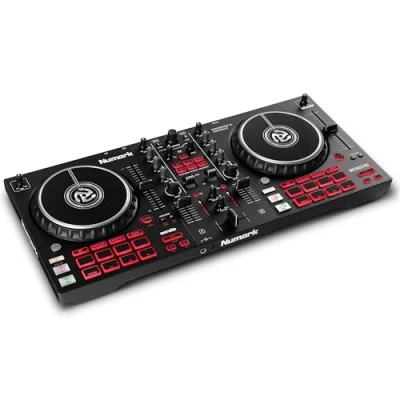 Imagen de Numark Mixtrack Pro FX Controlador DJ de 2 secciones para Serato con mezclador DJ, interfaz audio incorporada, ruedas selección táctiles capacitivas y paletas efectos