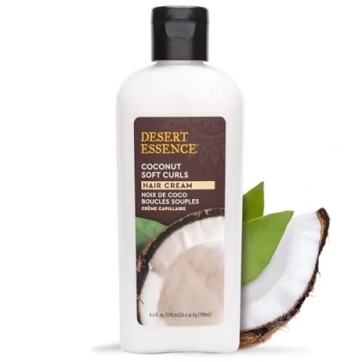 Imagen de Desert Essence Crema para el cabello rizos suaves con coco 190mL