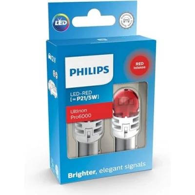 Imagen de Philips Ultinon Pro6000 LED foco de señalización para automóvil (P21/5W red), Versión anterior