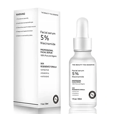 Imagen de Essence Liquid, Serum Niacinamida, 30Ml Pure 5% Niacinamide y Ácido Hialurónico Suero Facial Blanqueador Hidratante Reafirmante Reponer Humedad Restaura Elasticidad de Piel Regalo del Dia Madre