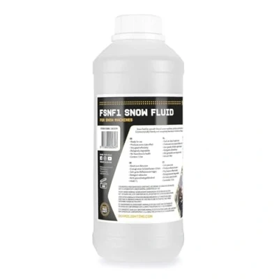Imagen de BeamZ FSNF1 Líquido para Máquina de Nieve Artificial, 1 Litro, Alto Rendimiento, Biodegradable, No Tóxico, Sin Residuos, Liquido Maquina Eventos, Fiesta, Decoracion Navidad