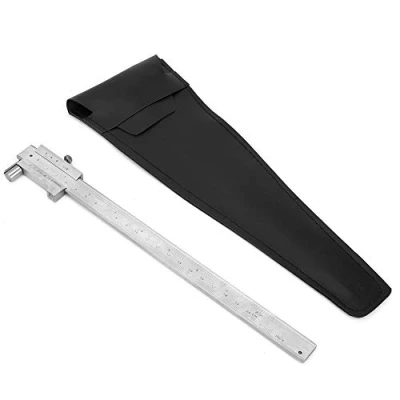 Imagen de Regun Calibrador Vernier de 0 200 mm, calibre Pie Rey acero inoxidable Regla Herramienta medición con trazador, para enseñanza, ingeniería, diseño dibujo