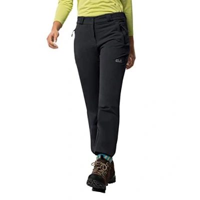 Imagen de Jack Wolfskin Pantalones elásticos Softshell Activate Thermic para Mujer, 1503592, Negro, 38