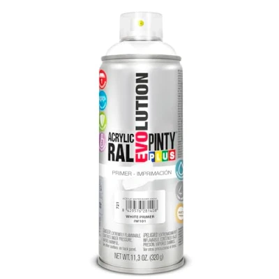 Imagen de PINTURA EN SPRAY PINTYPLUS EVOLUTION WATER BASED 520CC IMPRIMACIÓN BLANCO IW101