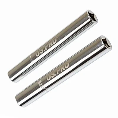 Imagen de US PRO Tools DR 3647 Enchufes de bujía incandescente extra profundos 10 mm + 12 6PT 3/8 pulgadas