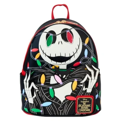 Imagen de Loungefly Disney NBC Smiling Jack Mini mochila iluminada